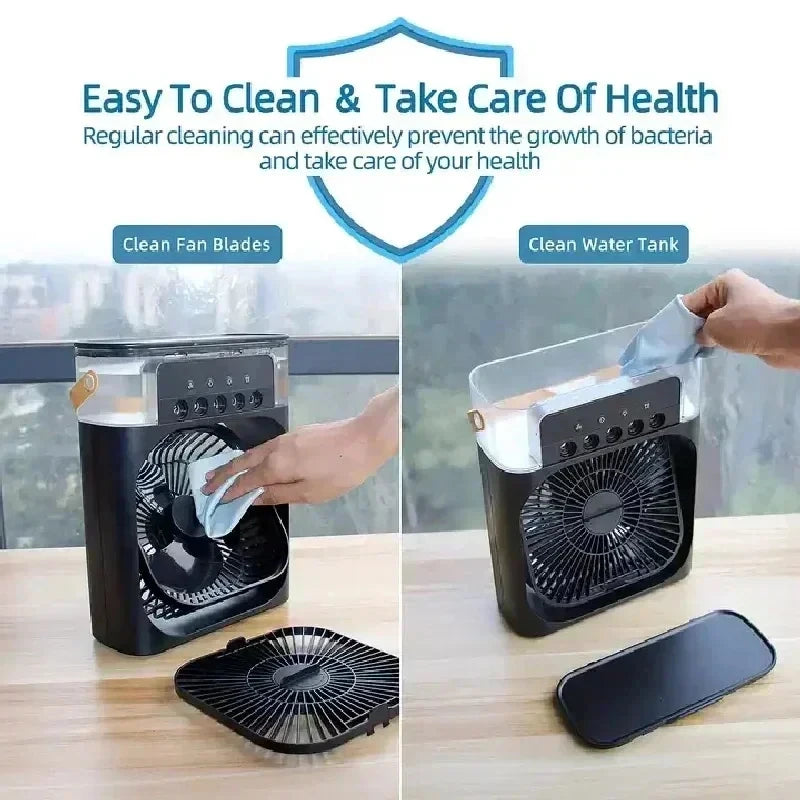 FrostFlow Portable Cooler Fan