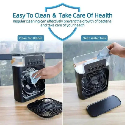 FrostFlow Portable Cooler Fan